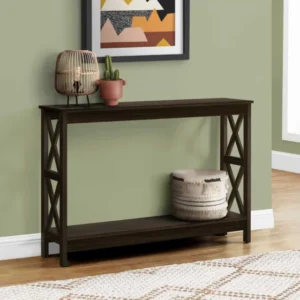 Rectangular Espresso Hall Console Accent Table By Homeroots | Accent Tables | Modishstore