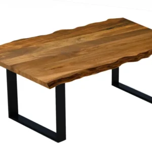 71" Modern Rustic Real Wood Live Edge Dining Table By Homeroots | Dining Tables | Modishstore