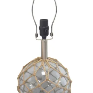 Glass and Net Finish Table Lamp Base Only By Homeroots | Table Lamps | Modishstore
