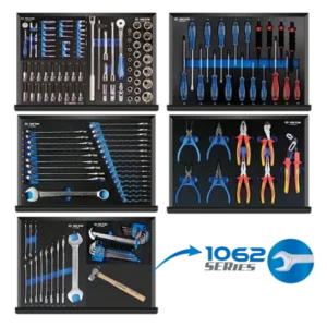 KING TONY Profi-Werkzeuge - 166 Werkzeuge EVAWAVE Einlage 934016MED4