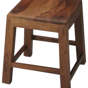 Loft Brown Solid Wood Stool By Homeroots | Stools | Modishstore