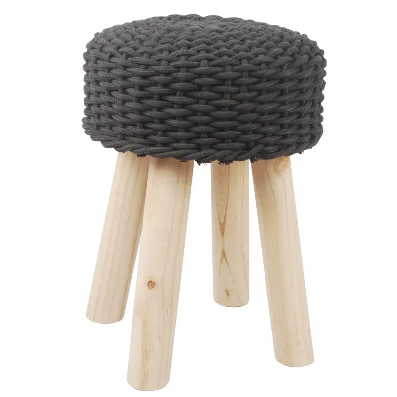 A&B Home Austen Cotton Rope Stool | Stools | Modishstore