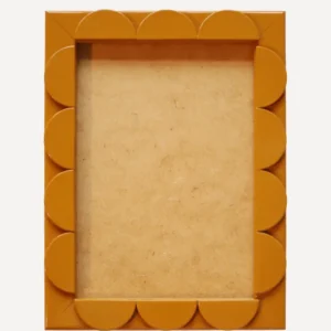 Mustard Lacquered Scallop Frame
