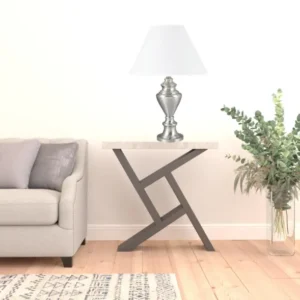 28" Nickel Metal Urn Table Lamp With White Classic Empire Shade By Homeroots - 468566 | Table Lamps | Modishstore
