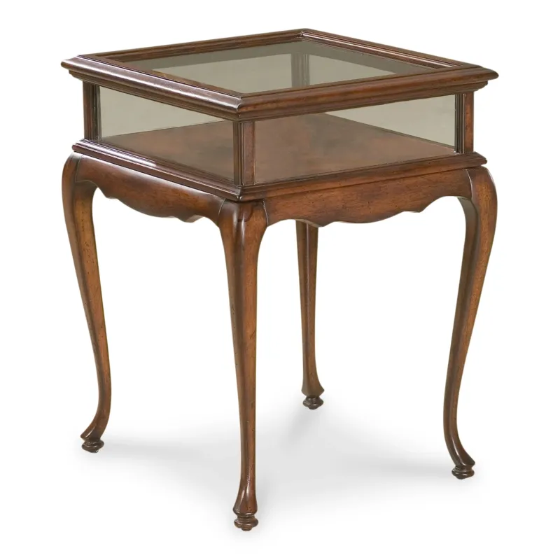 25" Dark Brown Glass Rectangular End Table By Homeroots | End Tables | Modishstore