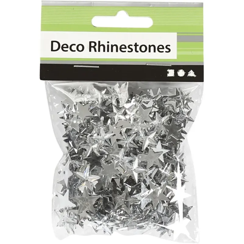 Creativ Silver Rhinestones - Assorted Sizes (360 Pieces)
