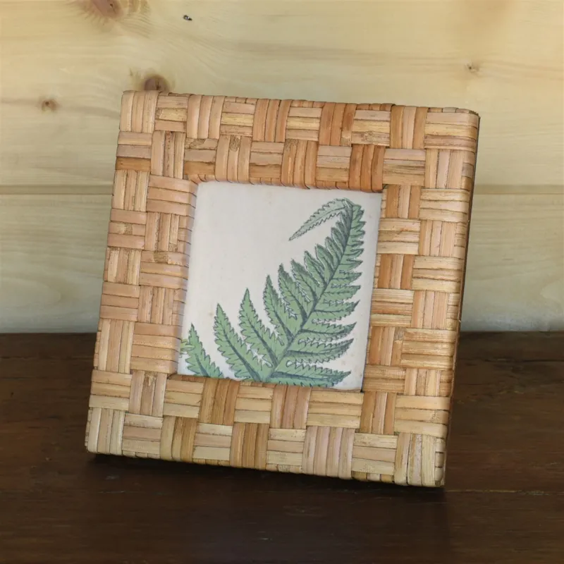Cayman Frame, Rattan - 4x4 - Natural Set Of 4 By HomArt | Frames | Modishstore