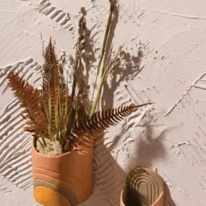 Vada Ceramic Wall Planter Pot- Set Of 4 By Accent Decor | Planters, Troughs & Cachepots | Modishstore - 1