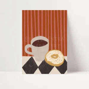 Coffee & Doughnuts | Coffee Print | UNFRAMED