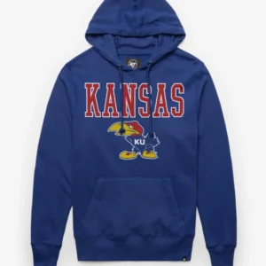 KANSAS JAYHAWKS VINTAGE STRAIGHT BLOCK '47 HEADLINE HOOD
