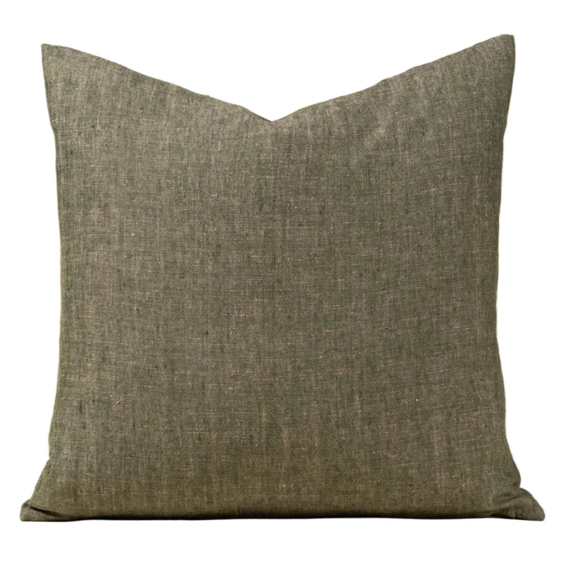 Linen Chambray 20 x 20 Pillow | Green