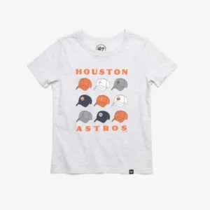 HOUSTON ASTROS COOPERSTOWN CAP OFF '47 KID'S FRANKLIN TEE
