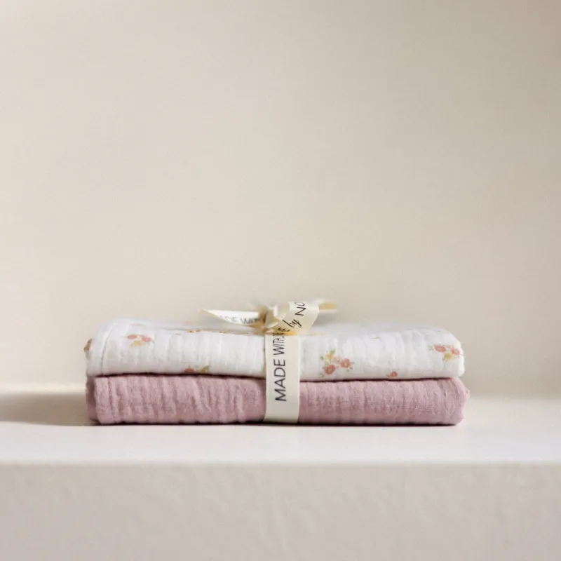 Baby's Pink Swaddles | Set of 2