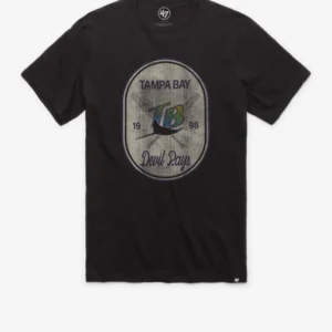 TAMPA BAY RAYS COOPERSTOWN CROSS PATCH '47 SCRUM TEE