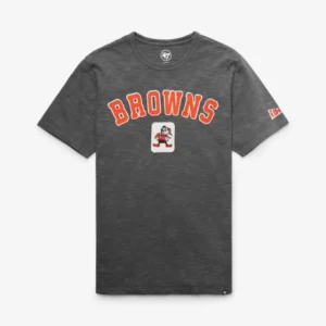 CLEVELAND BROWNS HISTORIC SEYMOORE WELL WORN '47 HEAVY SLUB TEE