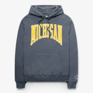 MICHIGAN WOLVERINES VINTAGE GROTON WELL WORN '47 FRENCH TERRY HOOD