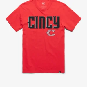 CINCINNATI REDS CITY CONNECT PREGAME '47 FRANKLIN TEE