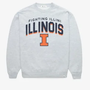ILLINOIS FIGHTING ILLINI CAMPUS ARCH CLOUD '47 OVERSIZED CREW WOMENS
