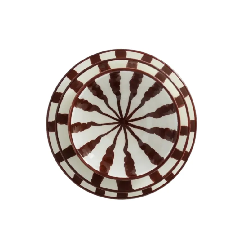 Wave Dinner Set - Espresso - 3 Piece