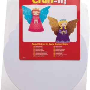 Angel Colour-in Cone Decorations (Pack of 10)
