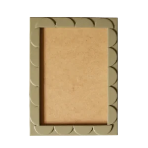 Pistachio Lacquered Scallop Frame
