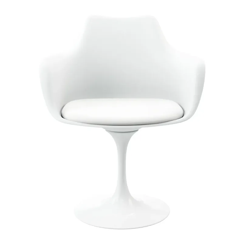 Rose Arm Chair - White By World Modern Design | Dining Chairs | Modishstore