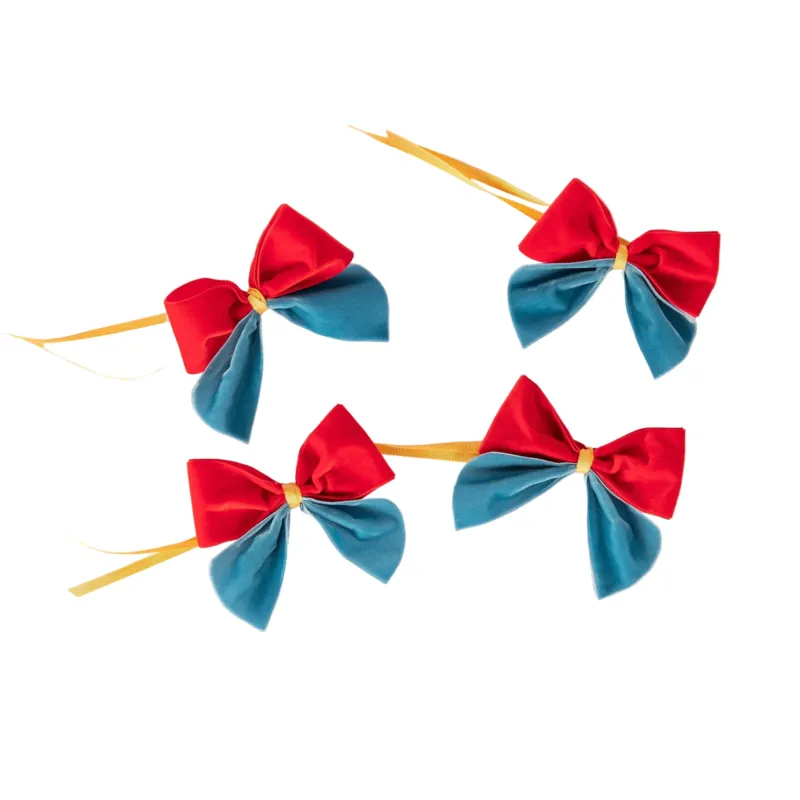 Velvet Napkin Bows - Set of Four