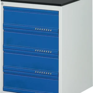 TECWERK Schubladenschrank BK 650 mit 4 Schubladen, 100 kg Traglast und Arbeitsplatte