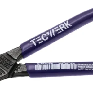 TECWERK Schraubzange 150 mm mit rutschhemmendem Kunststoffüberzug