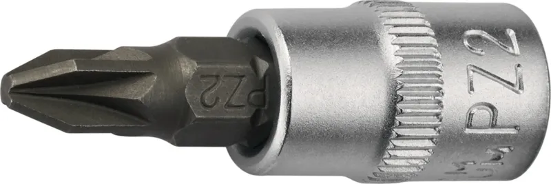 TECWERK Steckschlüsseleinsatz 1/4 Zoll PZD 1 Länge 32 mm – für Kreuzschlitzschrauben