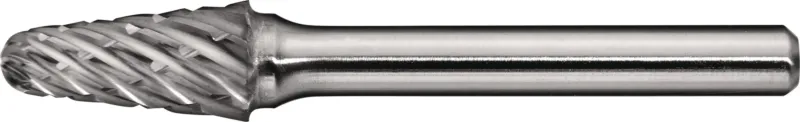 TECWERK Frässtift KEL Special Steel Ø10 mm Kopf-L 20 mm Schaft-Ø 6 mm Hartmetall Kreuzverzahnung