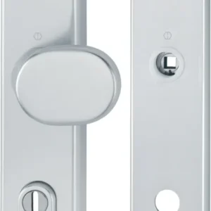 HOPPE Schutzgarnitur 86G/3332ZA/3310 Alu F1 – ES1 (SK2) Wechselgarnitur 92 mm für Türstärke 67-77 mm