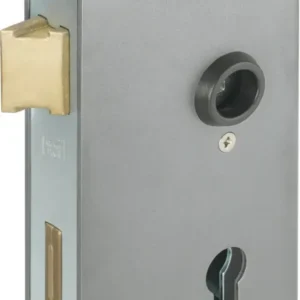 AMF Schlosskasten 140UNIG DIN L/R – Dornmaß 60 mm, Edelstahlstulp, 2-tourig