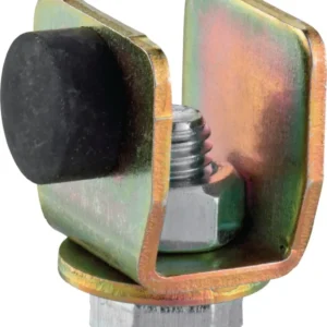 HELM Stopper 100 P Pro 100 STA Schienenstopper verzinkt gelb für Profil 100