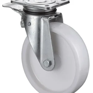 BS Rollen Schwerlastlenkrolle 100 mm mit Feststeller, Tragfähigkeit 350 kg, Kunststoffrad