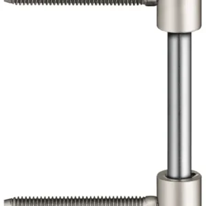SIMONSWERK Flügelteil V 0026 WF 3-teilig vernickelt für gefälzte Türen bis 70 kg – 20 Stück
