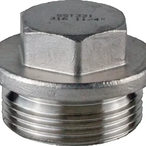 SPRINGER Verschlussschraube DIN 910 ISO 228-1 NPS 1/4 Zoll Außengewinde AISI 316 V4A 21 mm – 10 Stück
