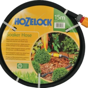 HOZELOCK Sickerschlauch 15 m – poröser Bewässerungsschlauch für gezielte, wassersparende Beet- und Heckenbewässerung