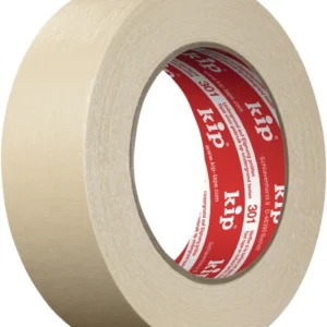 KIP Feinkrepp Extra 301 MASKING-TEC® Kreppband 30 mm x 50 m – leicht gekreppt, natur