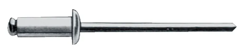 GESIPA Blindniet Nietschaft 4x6 mm Edelstahl A2 – 500 Stück, Flachrundkopf, DIN EN ISO 14589