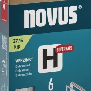 NOVUS Feindrahtklammern Typ 37 H, 10,6 mm Klammerbreite, superhart