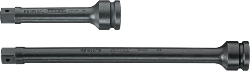 GEDORE Verlängerung für Kraftschrauber KB 1990, 1/2 Zoll Vierkantantrieb, 125 mm, Sonderstahl