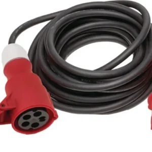 WEINGÄRTNER CEE-Verlängerung 16 A 400 V 10 m H07RN-F 5x1,5 mm² schwarz IP44
