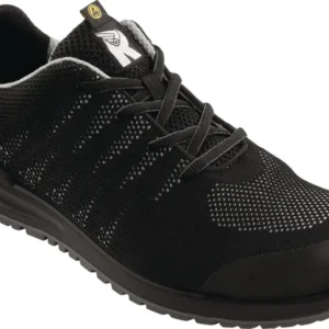 RUNNEX Sicherheitshalbschuh SportStar 5108 S1P SRC ESD, Gr. 40, Weite 10,5, schwarz/grau