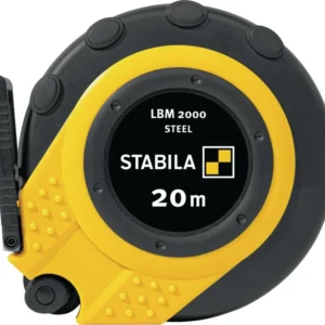 STABILA Kapselbandmaß LBM 2000 STEEL 20 m – Stahlband mit Universalhaken