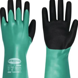 STRONGHAND Chemiehandschuhe CLARINGTON Gr.10 grün/schwarz EN 407/EN 388/EN 374 – 12 Paar