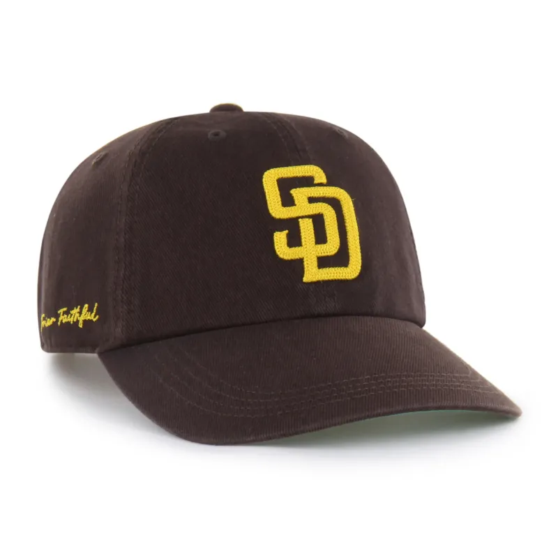 SAN DIEGO PADRES CHAIN SIDE STITCH '47 CLEAN UP LONG VISOR