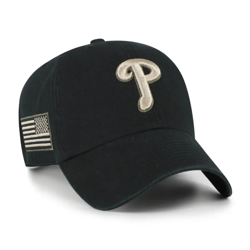 PHILADELPHIA PHILLIES KHAKI ACCENTS '47 CLEAN UP