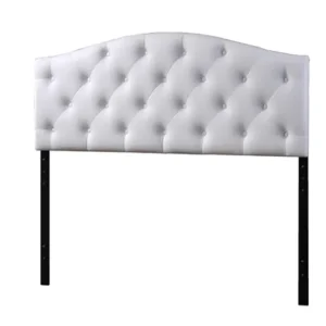 Baxton Studio Myra Modern Queen Size White Upholstered Headboard | Headboards | Modishstore