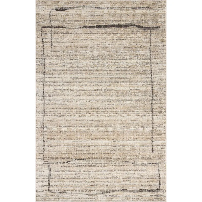 Bleecker Rug 05 | Jeremiah Brent X Loloi | Natural / Charcoal
